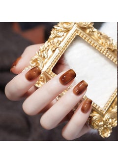 Allenbelle Jelly Gel Nail Polish Set 6 Color,Sheer Brown Gel Nail Polish Set,Uv Led Soak Off Polish Home Diy Manicure Nail Salon Varnish  - Image 3
