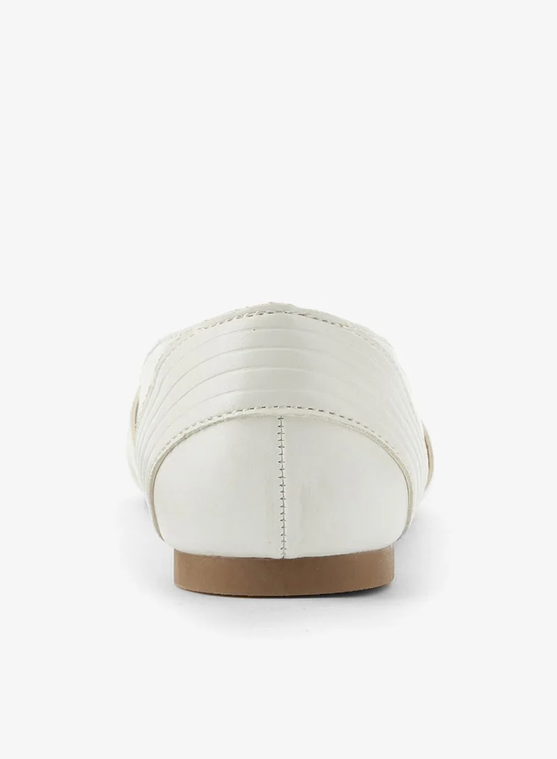 Little Missy White Girls Slip-On Ballerina Shoes for Women | Best Price UAE