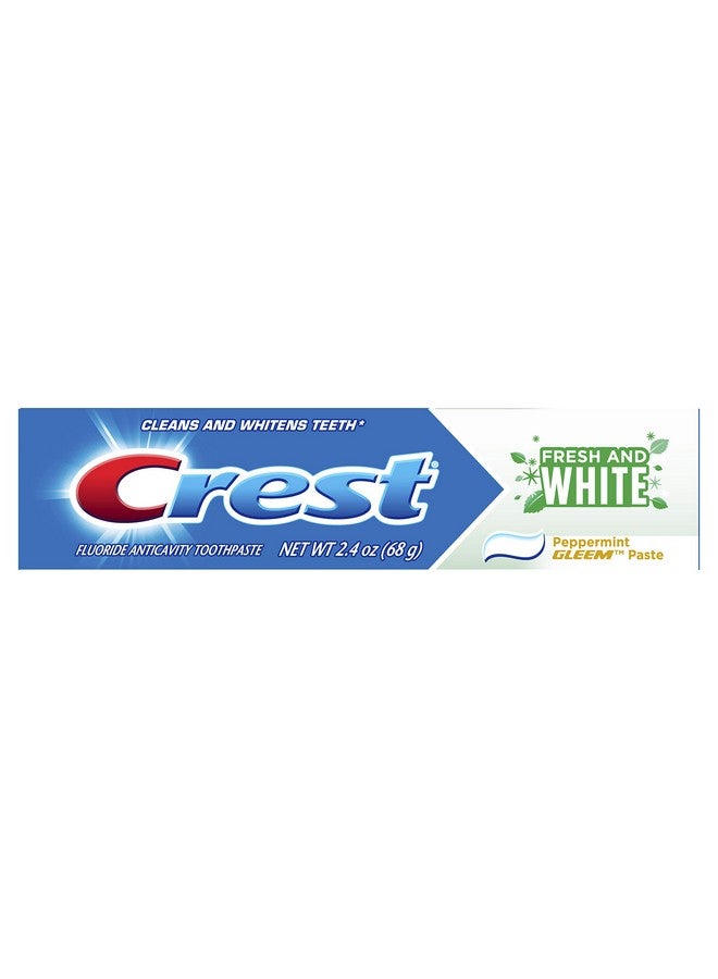 Crest Rest Fresh & White Toothpaste Peppermint Gleem Paste 2.4 Oz - Image 1