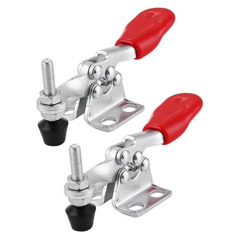 ATORSE ® 2Pcs 60Kg Holding Capacity Toggle Clamp Quick Horizontal Clamp Release Tools - Image 1