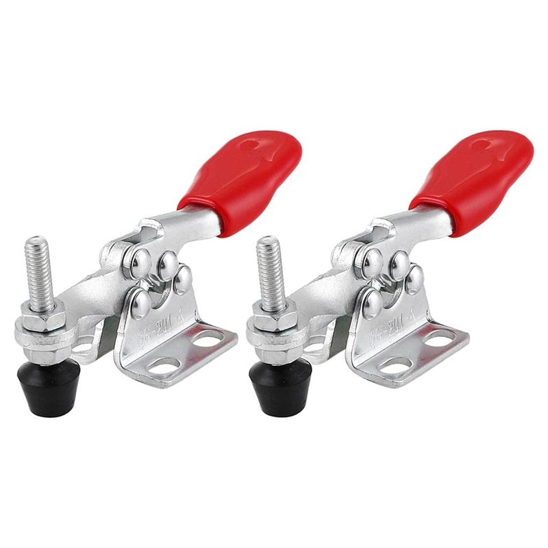 ATORSE ® 2Pcs 60Kg Holding Capacity Toggle Clamp Quick Horizontal Clamp Release Tools - Image 3