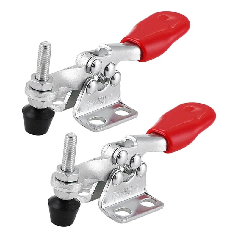 ATORSE ® 2Pcs 60Kg Holding Capacity Toggle Clamp Quick Horizontal Clamp Release Tools - Image 5