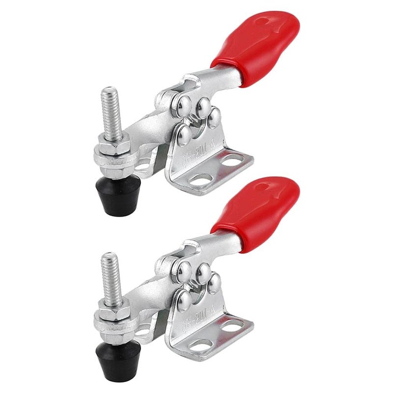 ATORSE ® 2Pcs 60Kg Holding Capacity Toggle Clamp Quick Horizontal Clamp Release Tools - Image 4