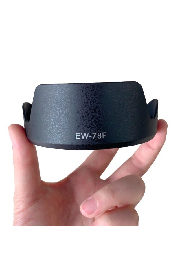 Earlymen Camera Lens Hood Replacement For Ew-78F, Compatible With Canon Rf 24-240Mm Lens R8 R50 Rp R5 R6Ii 2Nd Generation R7 R10, Sunshade Protective Accessory - Image 2