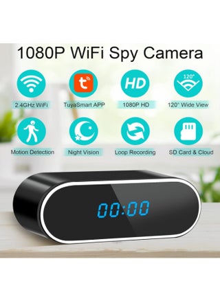 Black electronic clock