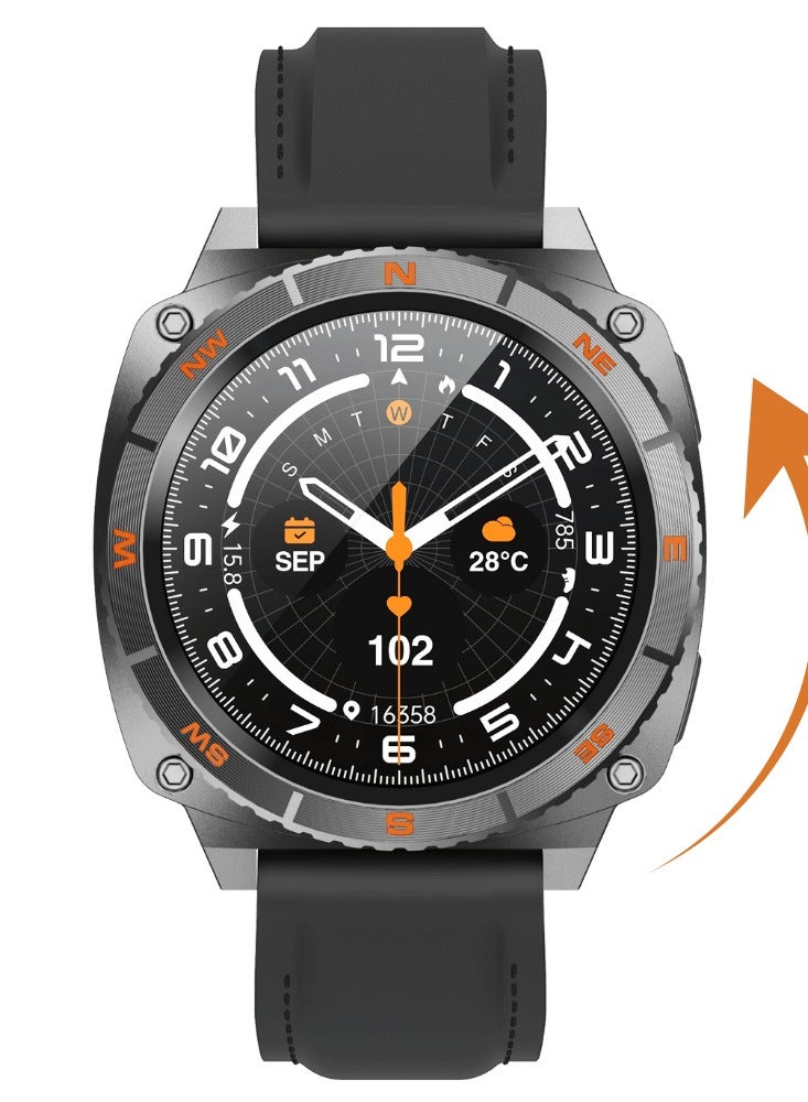 G-tab GTR6 Smart Watch – 1.43" AMOLED Display, Bluetooth Calling & Wireless Charging - Image 1