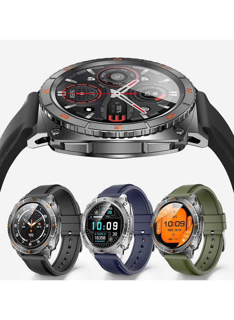 G-tab GTR6 Smart Watch – 1.43" AMOLED Display, Bluetooth Calling & Wireless Charging - Image 2