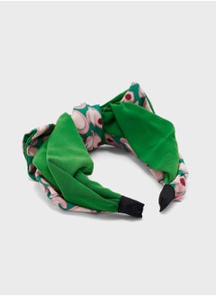 Ginger Oversized Bow Heart Print Headband  - Image 3