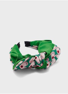 Ginger Oversized Bow Heart Print Headband  - Image 2
