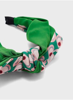 Ginger Oversized Bow Heart Print Headband  - Image 4