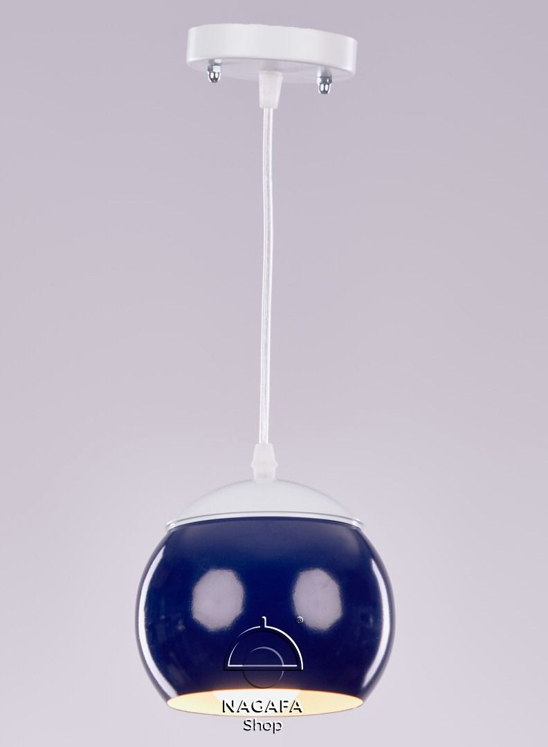 NAGAFA SHOP Modern bowling Blue pendant 1 lamp  - Image 1