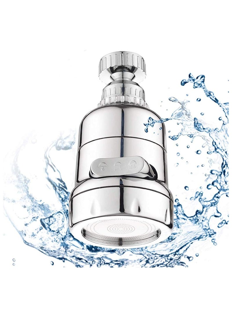 SYOSI Faucet Head Water Filters, 3 Modes Adjustable Faucet Sprayer Head, 360°Rotatable Moveable Flexible Kitchen Tap Purified Water Head - Image 1
