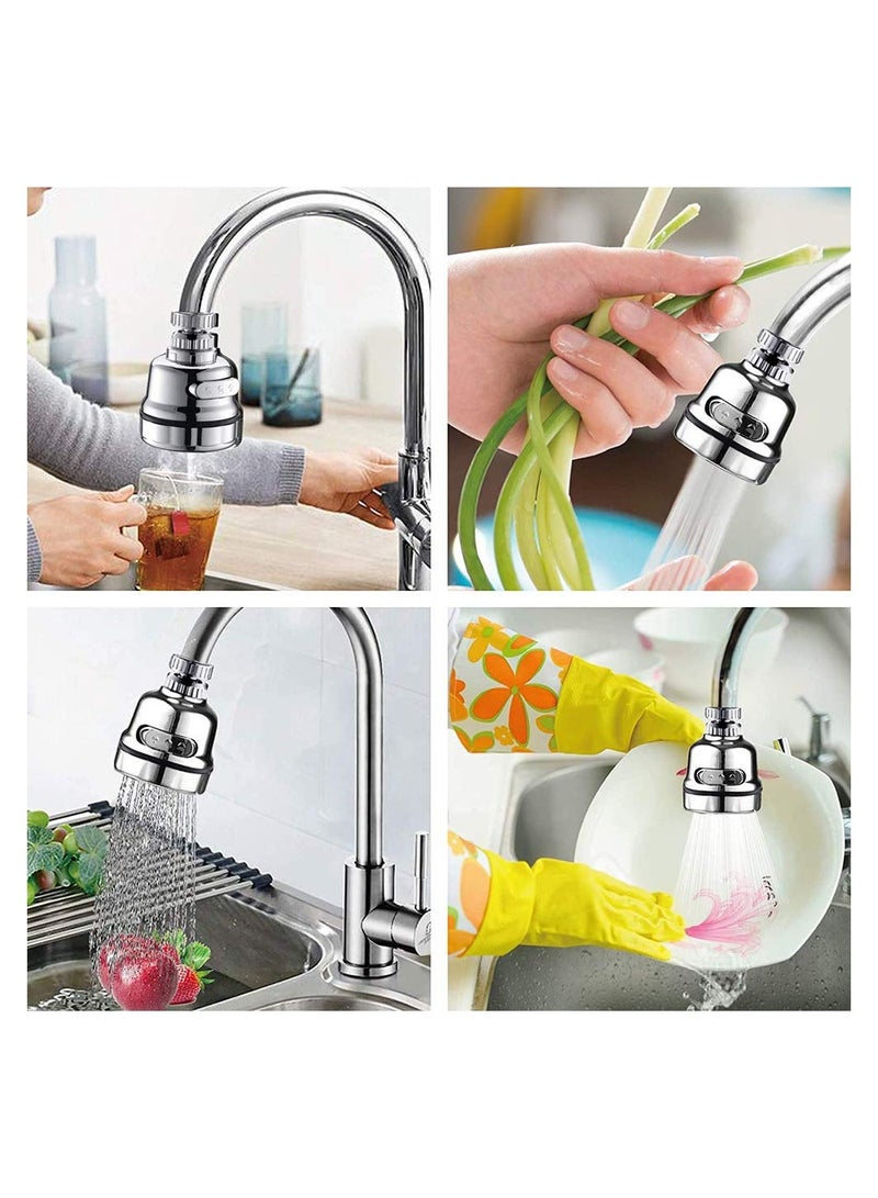 SYOSI Faucet Head Water Filters, 3 Modes Adjustable Faucet Sprayer Head, 360°Rotatable Moveable Flexible Kitchen Tap Purified Water Head - Image 2