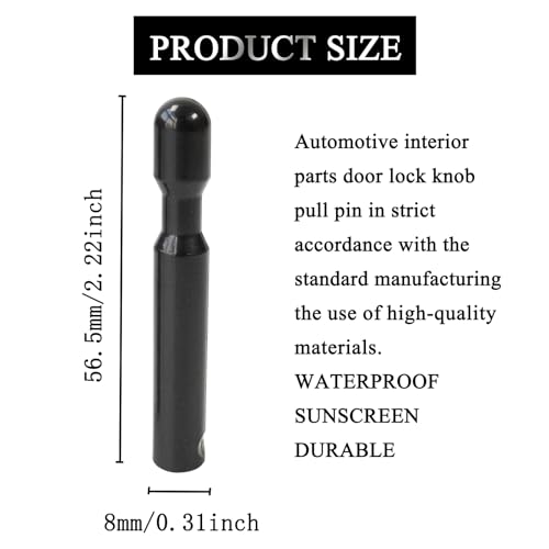 AUPARTIK 2PCS Car Door Lock Knobs Interior Door Lock Pull Knob Control Post Pin FODZ-5421850-A Fit for Ford F-150 2004-2013 Explorer 1991-1996 Taurus Mercury Sable 1989-1995 - Image 2