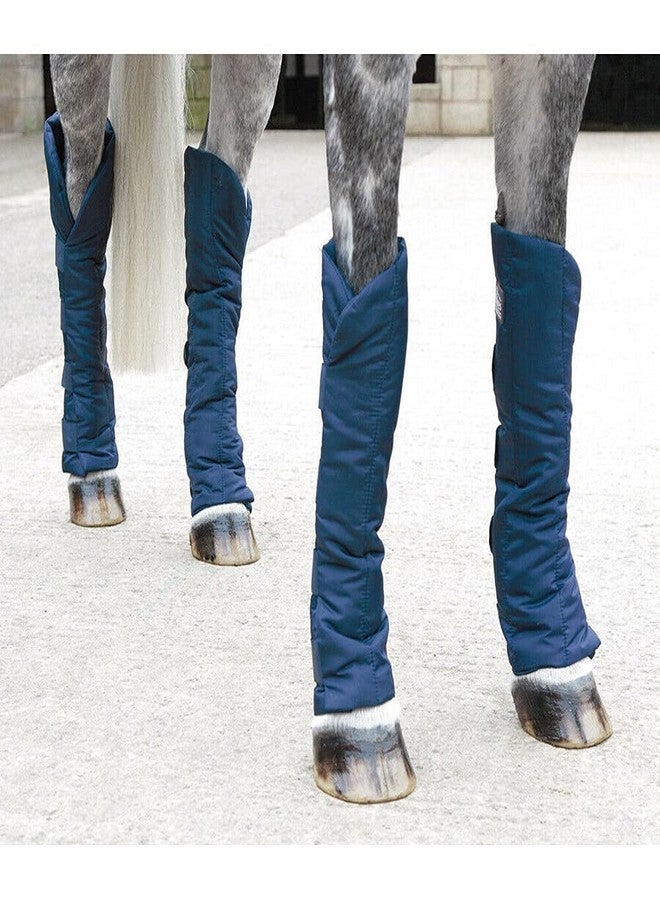 Shires Equestrian Travel Sure Economy Horse Travelling Boots - Navy (Large) - Image 2