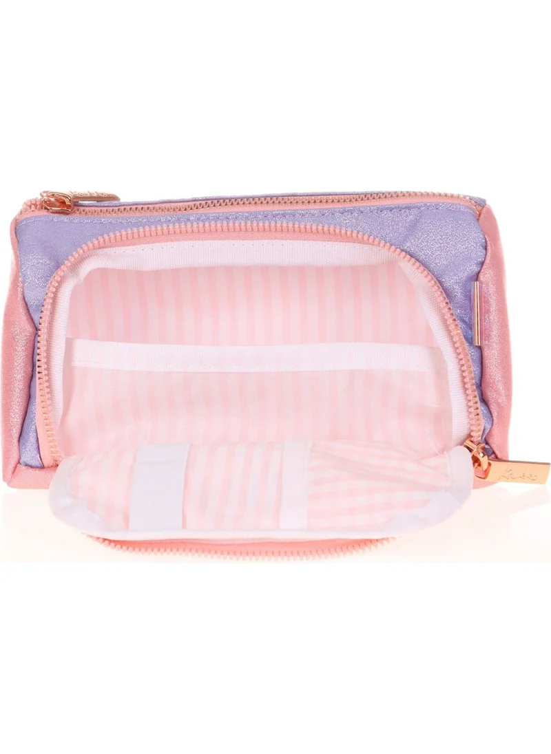 كاوكو Plump Two Compartment Pencil Bag - Girl - Double Salmon