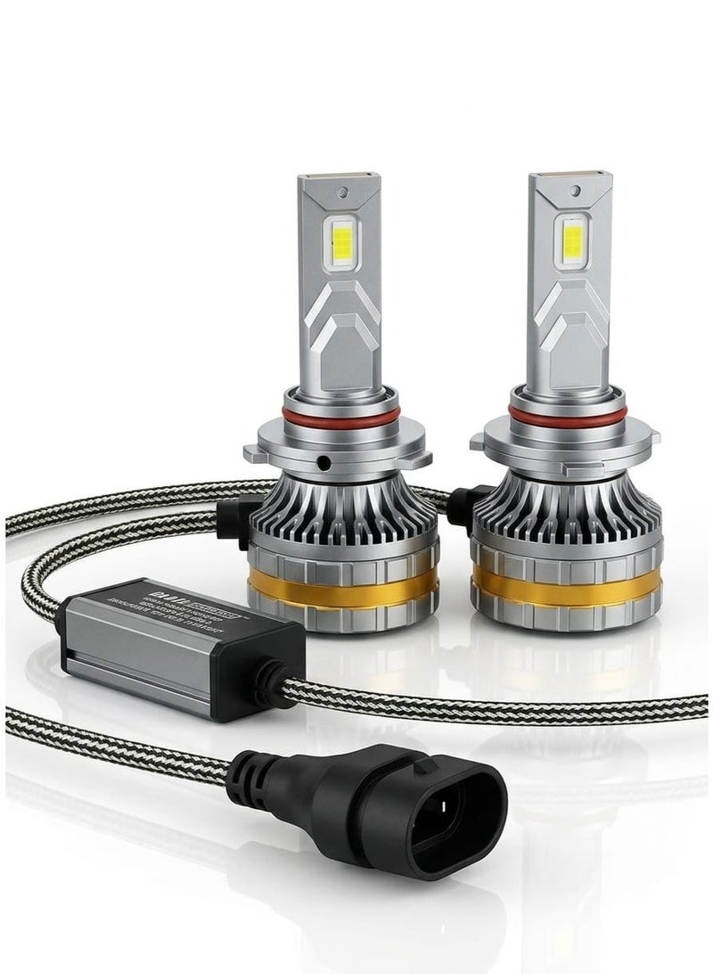 تاكبرو مصباح أمامي LED عالي الطاقة مقاوم للماء، مقاس: M8 Pro: HB3 (9005) - Image 2