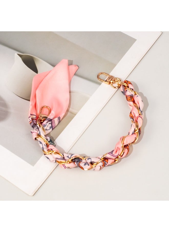 NIBEMINENT Phone Charm/ Chain Strap for Women Girls, Chain Weaving Cell Phone Case Lanyard Wrist Strap 