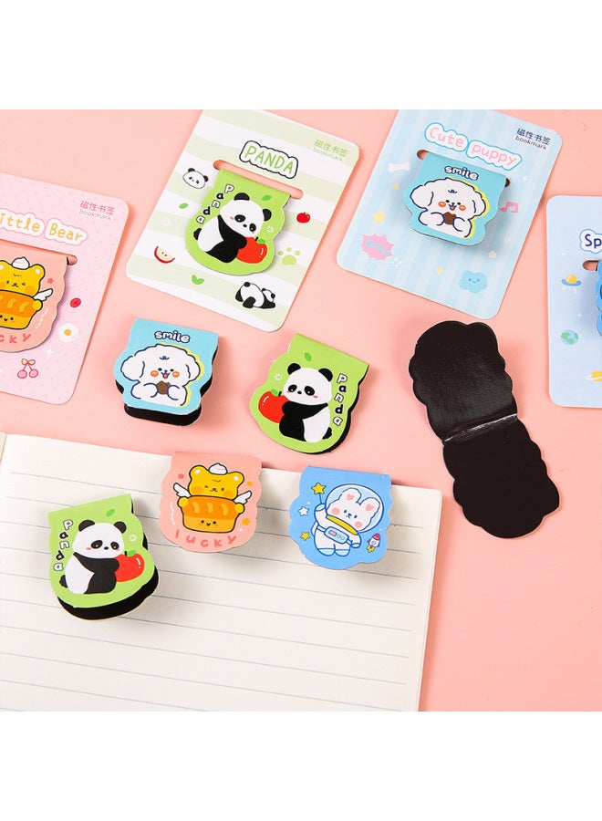 HELPS Creative And Interesting Panda Magnetic Bookmarks For Children, Cartoon High-looking Special-shaped Book Page Holders, Gifts Gift - Image 2