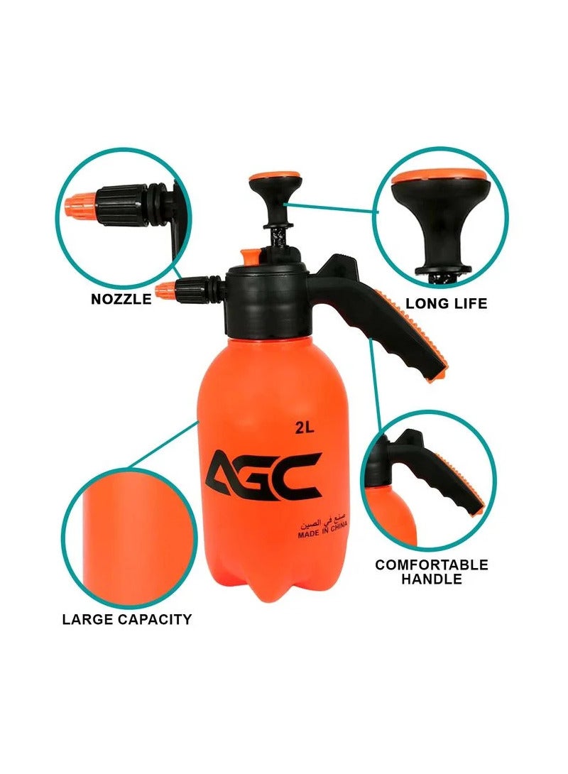Agc High QuaIity Water Spray Bottle For Car Washing Glass Cleaning Water Spray Bottle Air Compressing Bottle Sprayer Home Cleaning Tool 2L AGC - Image 3