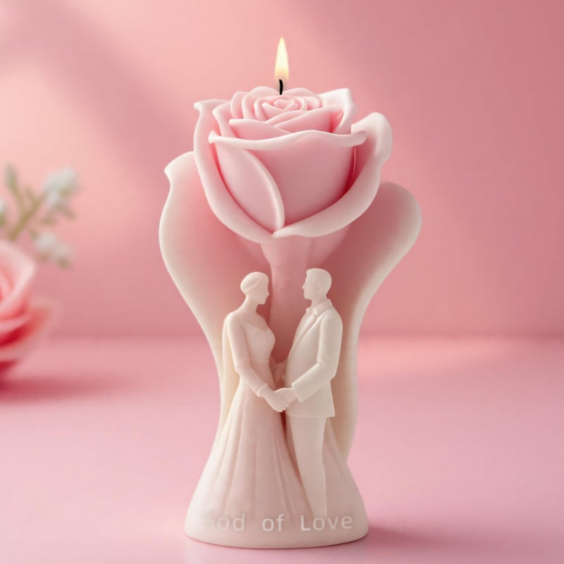 EVERELAM Couple Love Cylinder Molds Silicone Wave Spiral Candle Mold - Silicone Resin Casting Molds For Candle & Resin & Soap Craft Supplies - Image 3