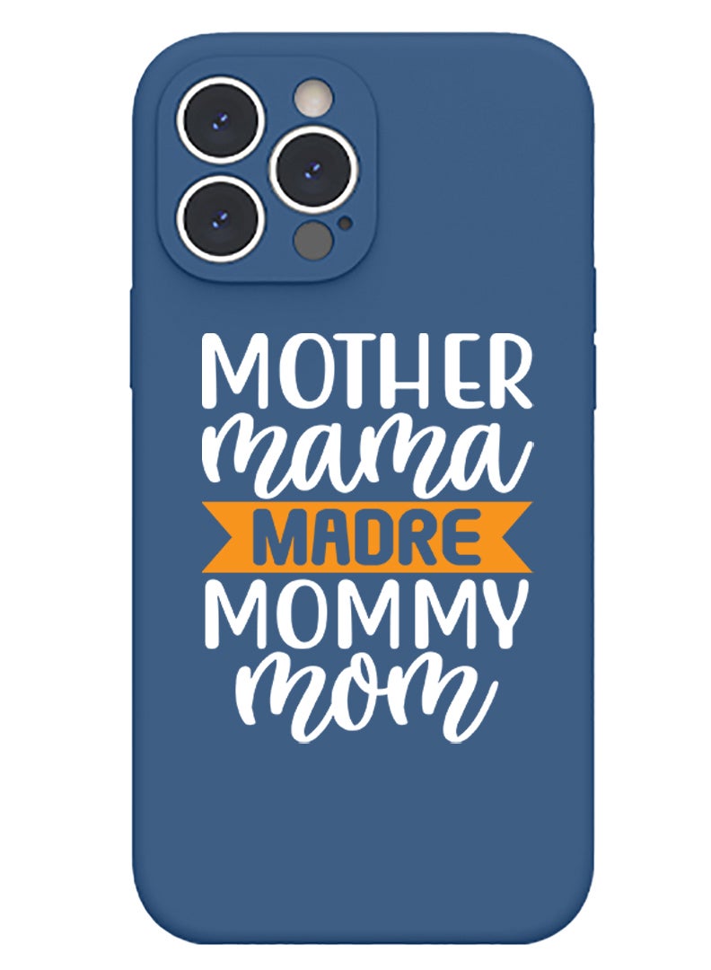 Theodor Protective Slim Fit Case Liquid Silicone Cover with Full Body Protection Anti-Scratch Shockproof Case For iPhone 14 Pro Blue  - Mothers love - Image 1