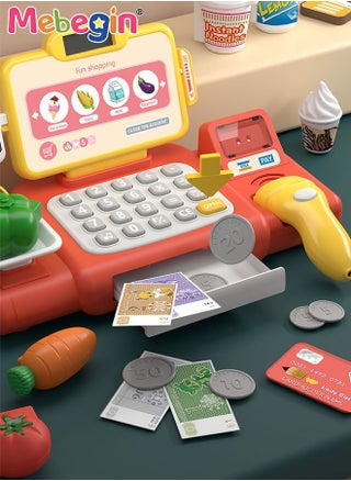 Kids Cashier Register Set with Scanner and Other Rich Accessaries, Cashier Machine with Intercom and Calculation Function and Sound, Creative Play House Toys, Educational Gift for Kids, Made of Non-toxic Plastic, 3 AA Batteries Required(Not Included) - pzsku/ZF5CA8DBA15F8DABC5721Z/45/_/1727592158/d9085910-9f5b-488f-8c85-ec90100b37ea