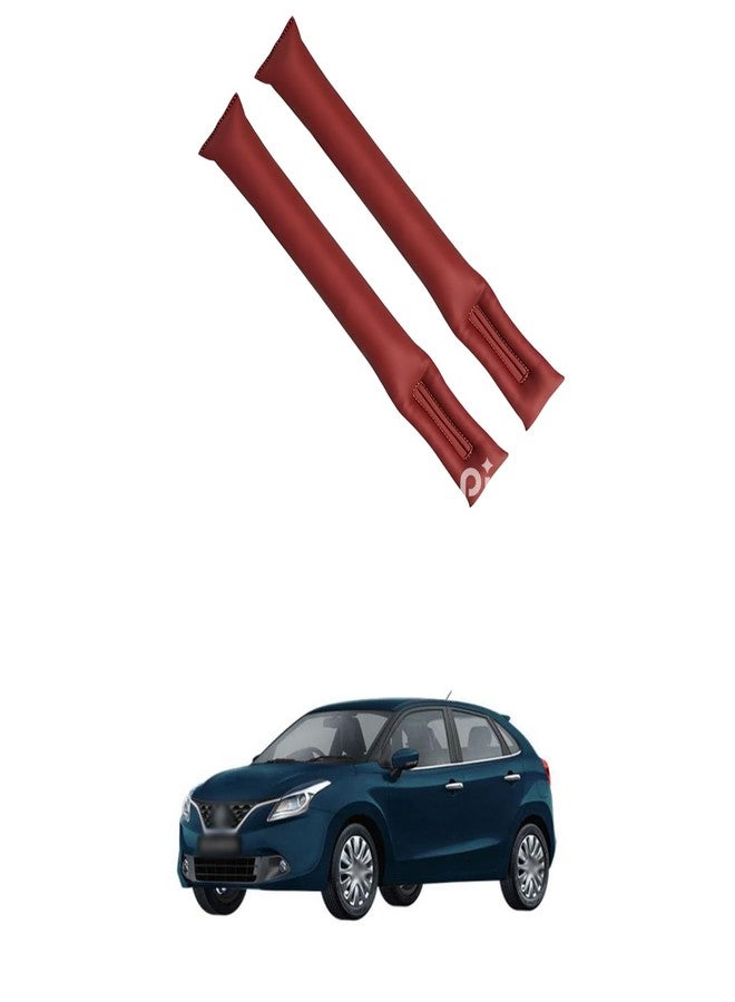 LOVMOTO Universal Car Gap Filler Organiser Car Seat Gap Filler, Car Seat Gap Organiser, PU Leather Car Accessories, Car Seat Console Side Pockets for Storage Comfortable With Bal-eno - Image 1