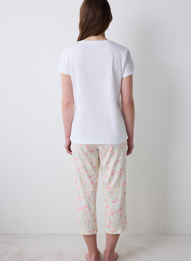 Penti Floral Capri Pajama Set - Image 4