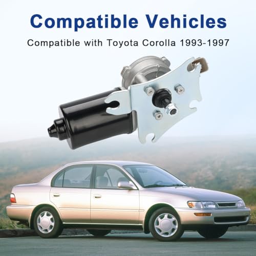 VANJING Front Windshield Wiper Motor Compatible with Toyota Corolla 1993 1994 1995 1996 1997 Windshield Wiper Motor Replacement for 8511012820 8511012830 43-1742 431742 - Image 3