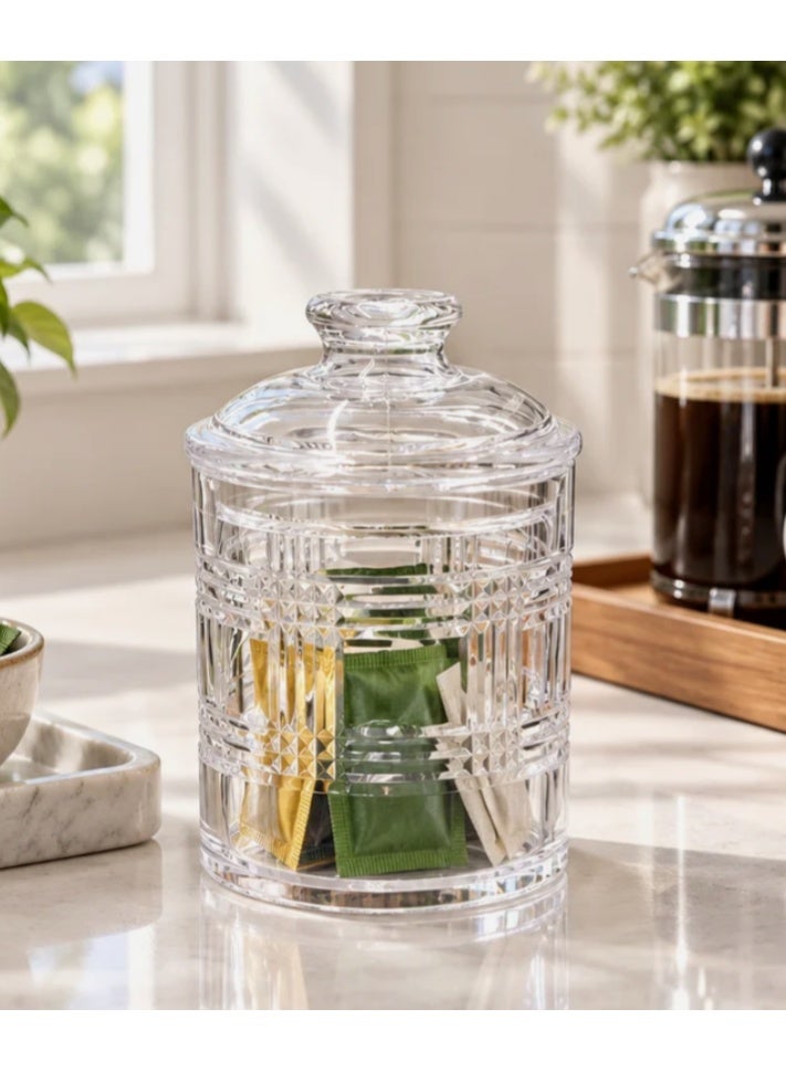 AKDC Acrylic Canister with Lid – 500ml - Image 1