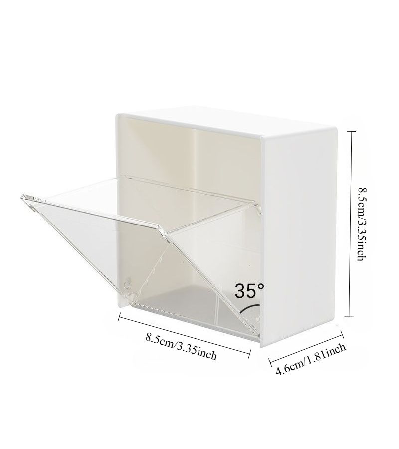 3pcs Bathroom Flip Top Storage Box Household Holder For Pads Toothpicks Swabs Hair Accessories Lipstick - Image 3