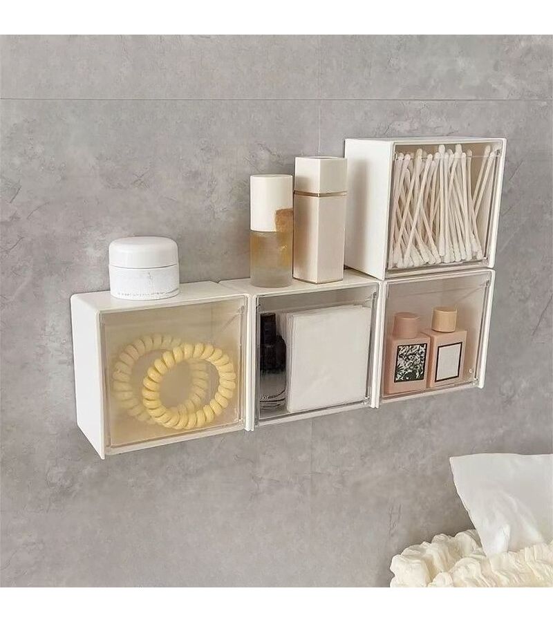 3pcs Bathroom Flip Top Storage Box Household Holder For Pads Toothpicks Swabs Hair Accessories Lipstick - Image 5
