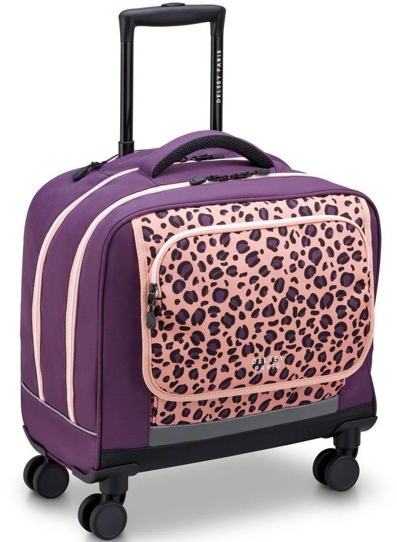 DELSEY Paris BTS 2025 Hard Shell 4-Wheeled Shoulder Bag Trolley – Purple - Image 3