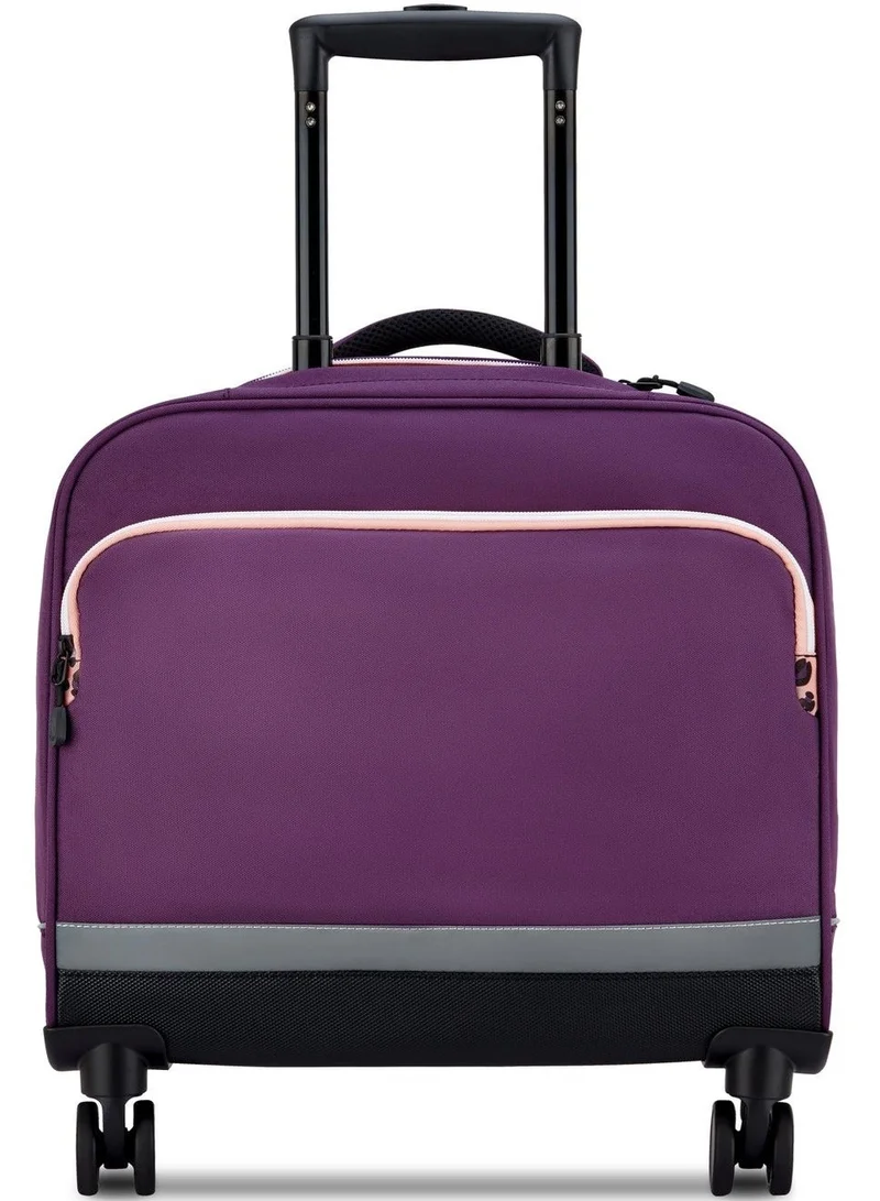 DELSEY Paris  BTS 2025 Hard Shell 4-Wheeled Shoulder Bag Trolley – Purple  | Best Price UAE