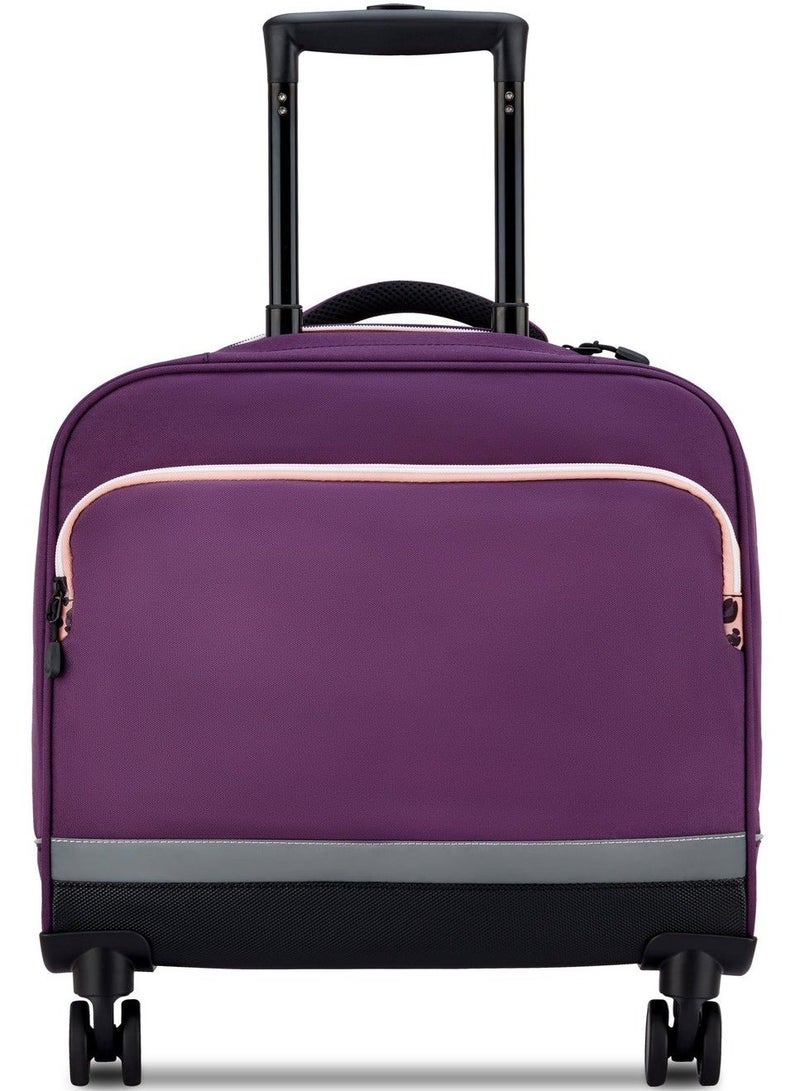 DELSEY Paris BTS 2025 Hard Shell 4-Wheeled Shoulder Bag Trolley – Purple - Image 5