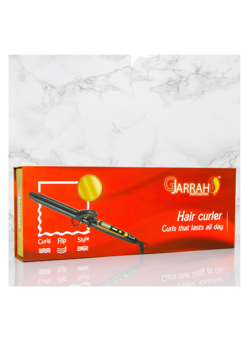 Gjarrah Professional 22mm Ceramic Curling Iron - Advanced Heating Technology for Perfect Long-Lasting Curls