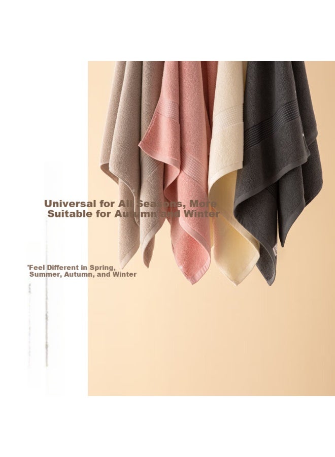 Hoyo Five-star Hotel Cotton Thick Soft Absorbent Quick-drying Bath Towel Sakura Color 70*140cm - Image 5
