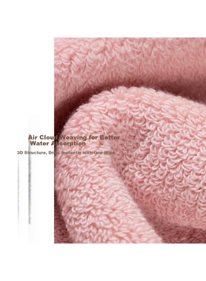 Hoyo Five-star Hotel Cotton Thick Soft Absorbent Quick-drying Bath Towel Sakura Color 70*140cm - Image 3