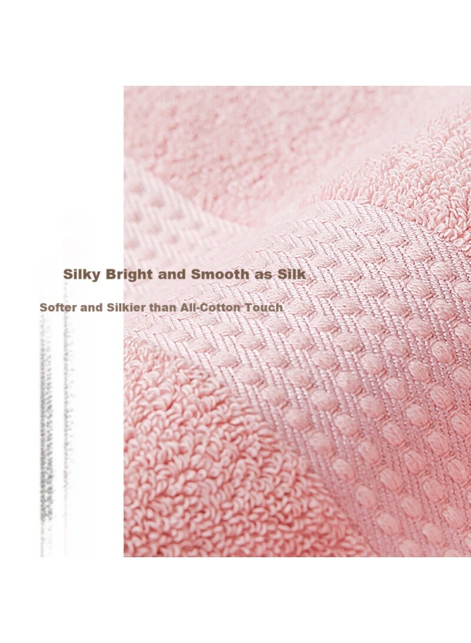 Hoyo Five-star Hotel Cotton Thick Soft Absorbent Quick-drying Bath Towel Sakura Color 70*140cm - Image 4