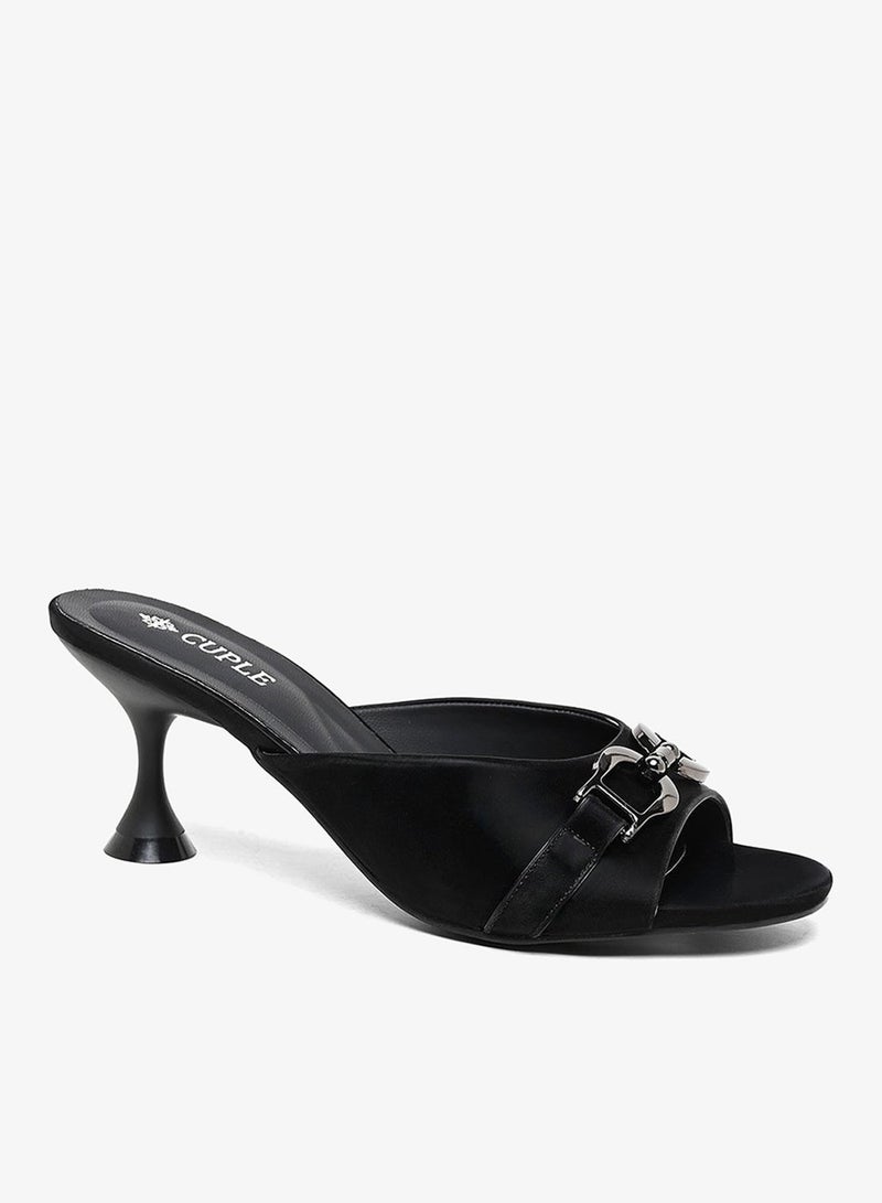 Cuple open-toe heeled mules - Image 2