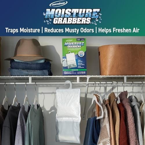 Concrobium Moisture Grabbers, 3-Pack 17.5 oz Bags (Spring Breeze) — Powerful Moisture Absorber with Anti-Leak Gel, Covers Up to 350 cu ft, Eliminates Musty Odors & Adds a Light Fresh Scent - Image 2