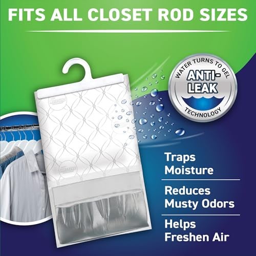 Concrobium Moisture Grabbers, 3-Pack 17.5 oz Bags (Spring Breeze) — Powerful Moisture Absorber with Anti-Leak Gel, Covers Up to 350 cu ft, Eliminates Musty Odors & Adds a Light Fresh Scent - Image 4