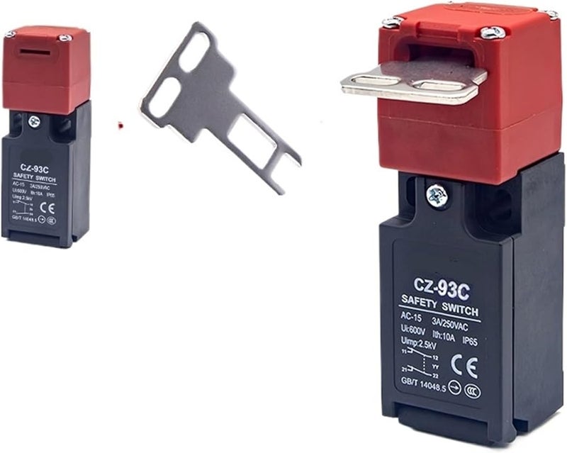 Safety Door Interlock Switch Key With Lock CZ 93CPM01 2NC 1NO 1NC 24V 220V - Image 2
