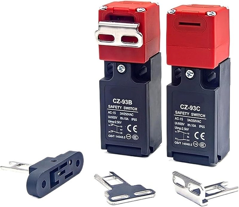 Safety Door Interlock Switch Key With Lock CZ 93CPM01 2NC 1NO 1NC 24V 220V - Image 5