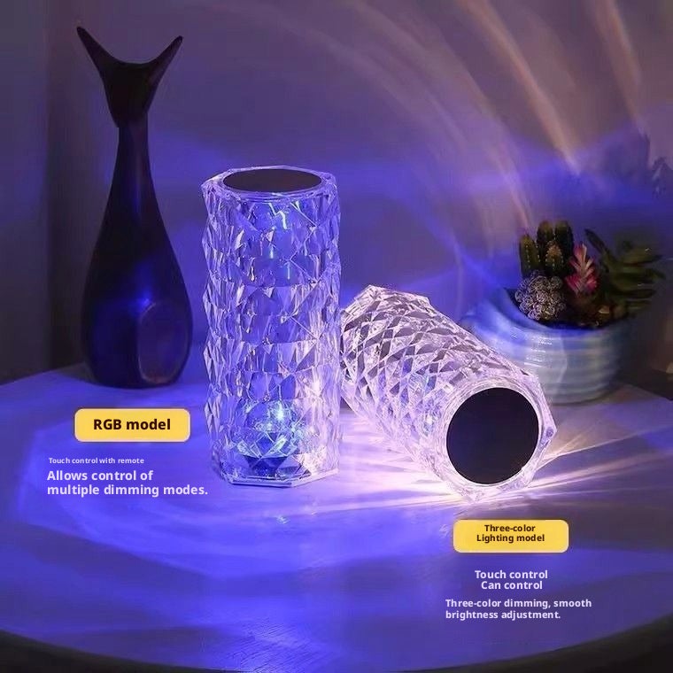 Small 3-Color Rechargeable Touch Table Lamp - Image 2