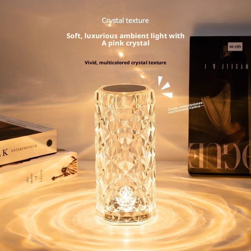 Small 3-Color Rechargeable Touch Table Lamp - Image 1