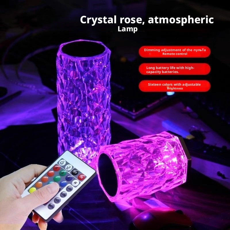 Small 3-Color Rechargeable Touch Table Lamp - Image 4