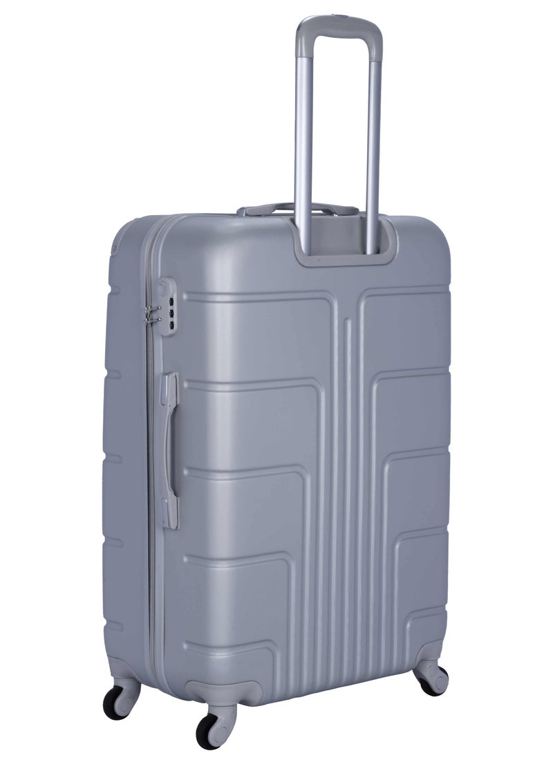 SENATOR - Hard Case Travel Bag Trolley Luggage Set of 4 ABS Lightweight Suitcase with 4 Spinner Wheels A1012 Silver - Image 1
