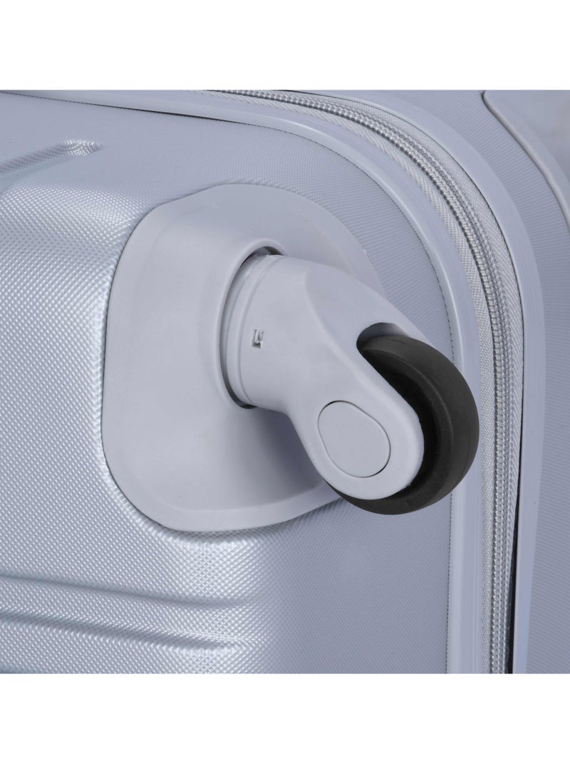 SENATOR - Hard Case Travel Bag Trolley Luggage Set of 4 ABS Lightweight Suitcase with 4 Spinner Wheels A1012 Silver - Image 1